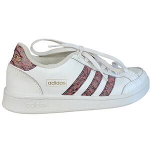 Adidas Neo GRAND COURT SE Skateboarding Shoes GX8132 White / Red Womens Sz 7.5